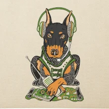 Bojový doberman (Pecka design)