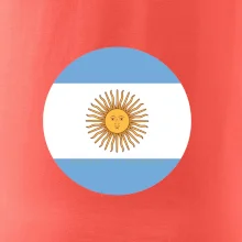 Argentína vlajka guľatá