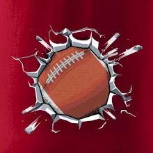 Americký futbal lopta v triku