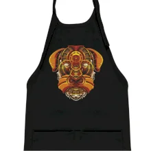 Steampunk pes farebný