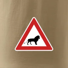 Dopravná značka - Pozor lev