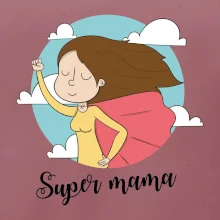 Kreslený obrázok Super mama