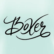 Boxer - nápis okrasný