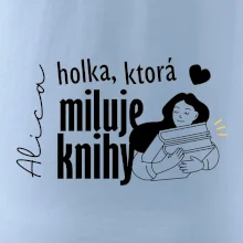 Čiernobiela holka, ktorá miluje knihy - holka - Vaše meno