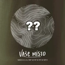 Vaše miesto - vrstevnice v kruhu