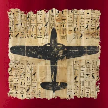 Egyptské hieroglyfy lietadlo
