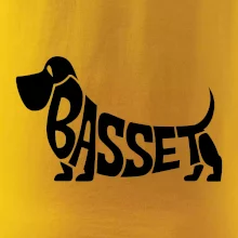 Basset nápis v tele