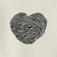 Odtlačok prsta srdce