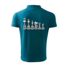 Šachové figúrky v rade - kreslené