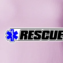 Záchranár rescue kríž modrý