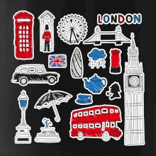 Velká Británie - kreslené ikonky