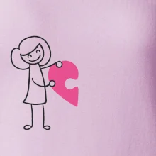 Párové tričká puzzle postavička