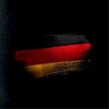 Nemecká vlajka ohryzaná Nemecká vlajka ohryzaná