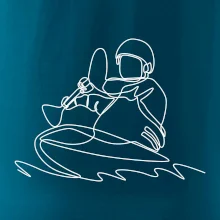 Kajak na vode jedným ťahom