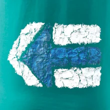 Párová turistická značka modrá