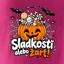 Sladkosť alebo žart tekvicový košík