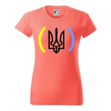 Ukrajina trojzubec s farbami