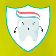 Zúbok na prsníku - zubná pasta