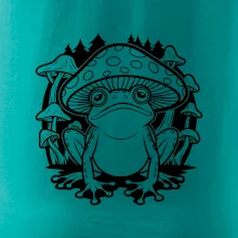 Goblincore čierna hubožaba