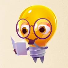 Žiarovka premýšľa nad knihou