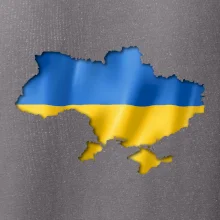 Ukrajina vlajka mapa