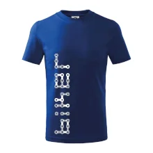 Biker nápis na výšku reťaz