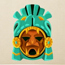 Mayová maska mätová