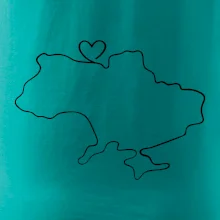 Mapa Ukrajiny - srdce