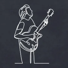 Gitarista jedným ťahom