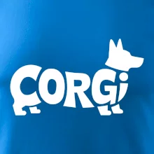 Corgi nápis v tele
