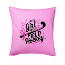 Just a girl who loves field hockey čierno ružové