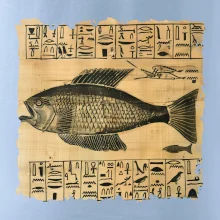 Egyptské hieroglyfy ryba