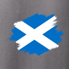 Škótska vlajka kreslená štetcom