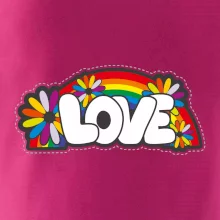 Love s dúhou v pozadí Love s dúhou v pozadí