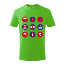 Anglicko symboly v kruhoch