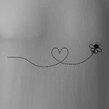 Dráha letu včely - srdce