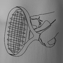 Tenisová raketa jedným ťahom