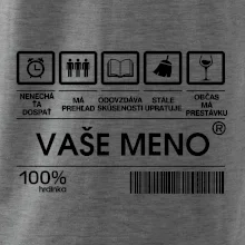 Vaše meno - čiarový kód