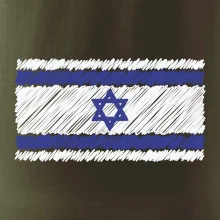 Vlajka Izrael kreslená Vlajka Izrael kreslená