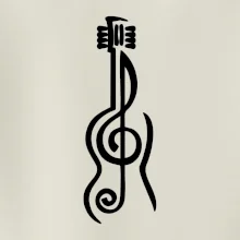 Husľový kľúč gitara