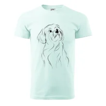 Lhasa Apso čierny nákres slabej linky