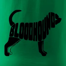 Bloodhound nápis v tele