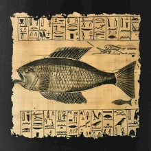Egyptské hieroglyfy ryba