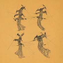 Skrútený stožiar vysokého vedenia