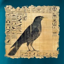 Egyptské hieroglyfy vták