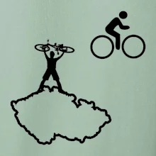 Mapa ČR + kolo na prsu Mapa ČR + kolo na prsu