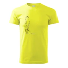 Surikata čierna kresba