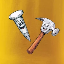 Parové tričko - Kladivo a klinec