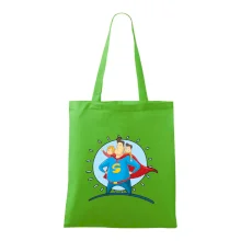 Táta superman - dievča a chlapec Táta superman - dievča a chlapec