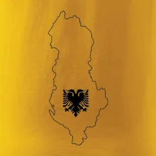 Albánsko obrys mapa Albánsko obrys mapa